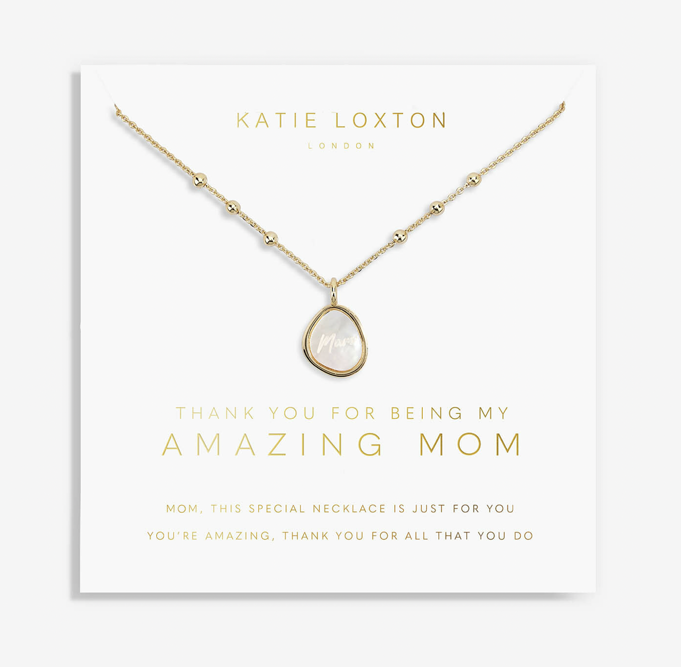 My Moments "Thank You For Being My Amazing Mom" Necklace