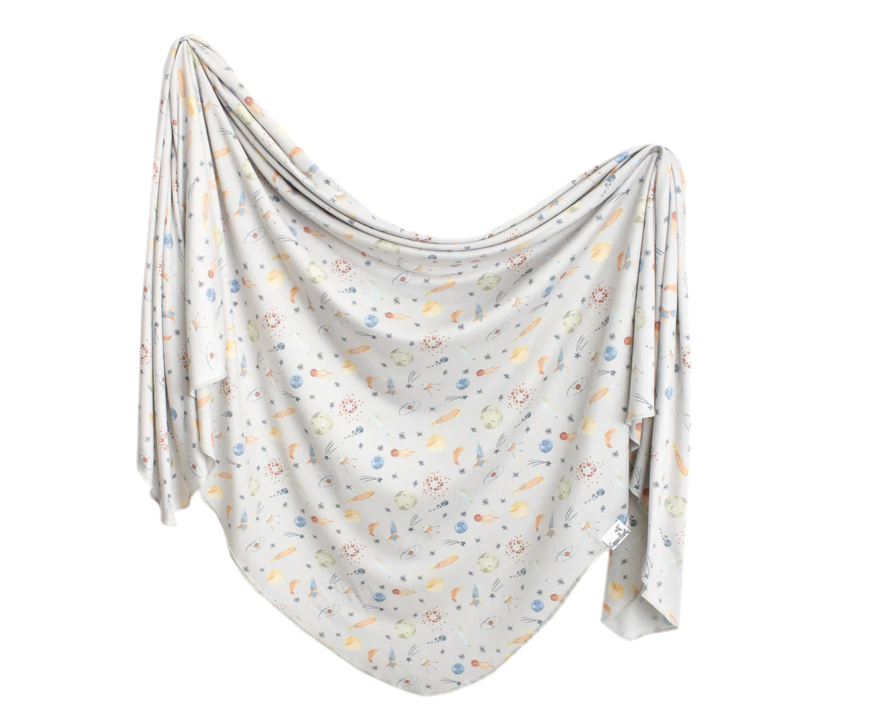 Copper Pearl Cosmos Swaddle Blanket