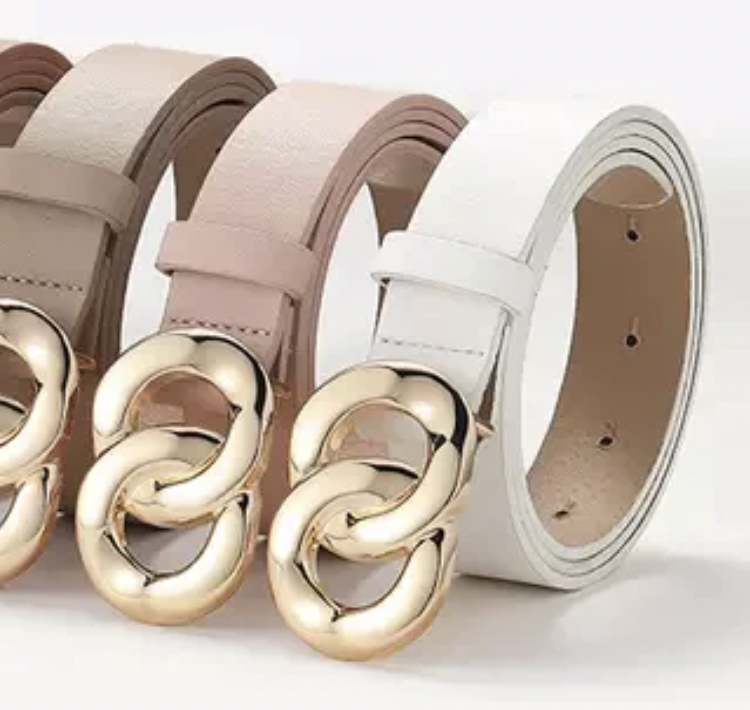 Light Blush Pin Buckle Belt