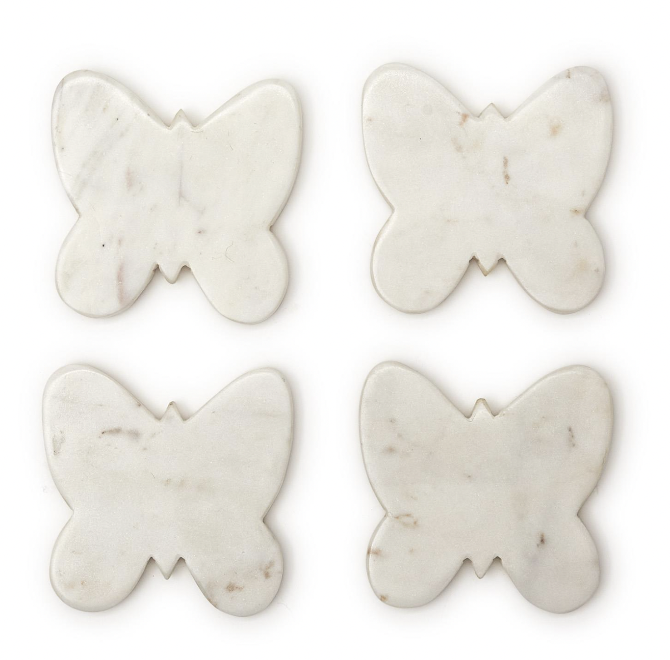 Marble Butterfly Coasters- Set of Four