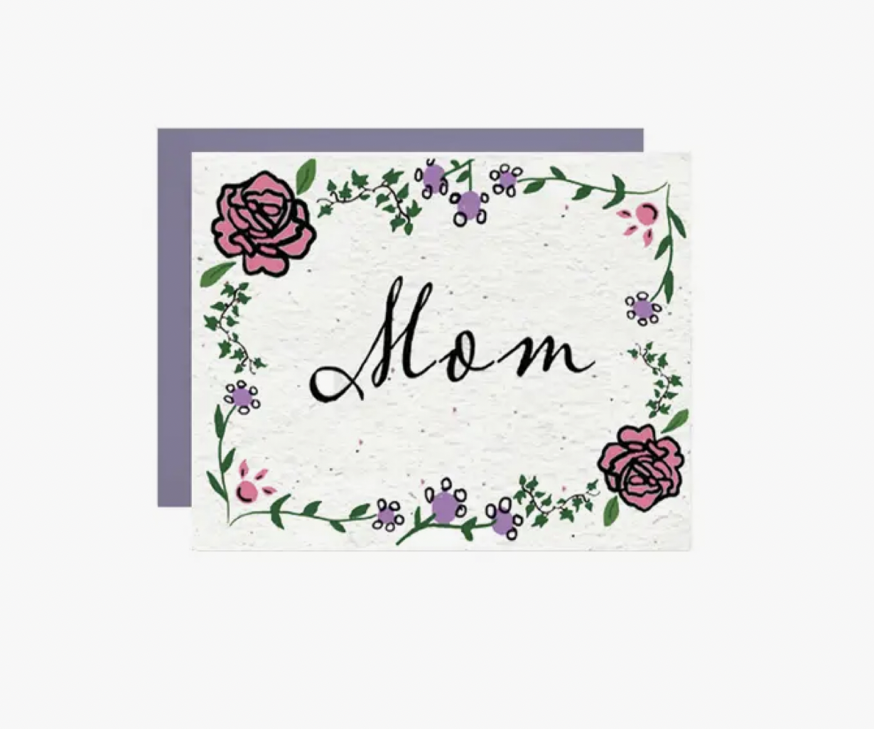 Wildflower Seed Paper Card- Purple Mom