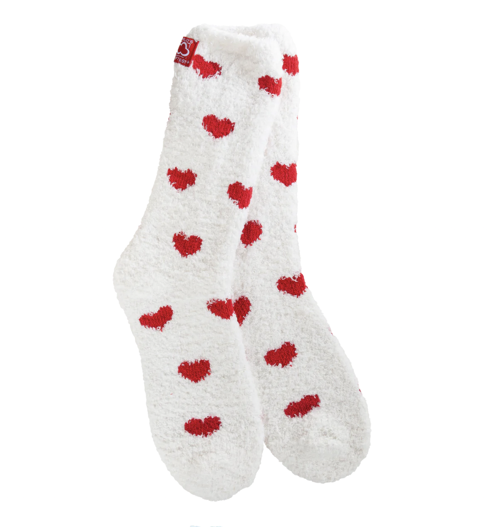 World's Softest Fuzzy Socks- Heartfelt