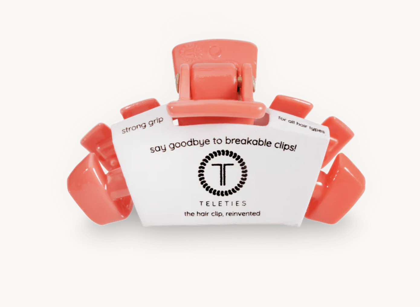 Coral Tiny Classic Hair Clip