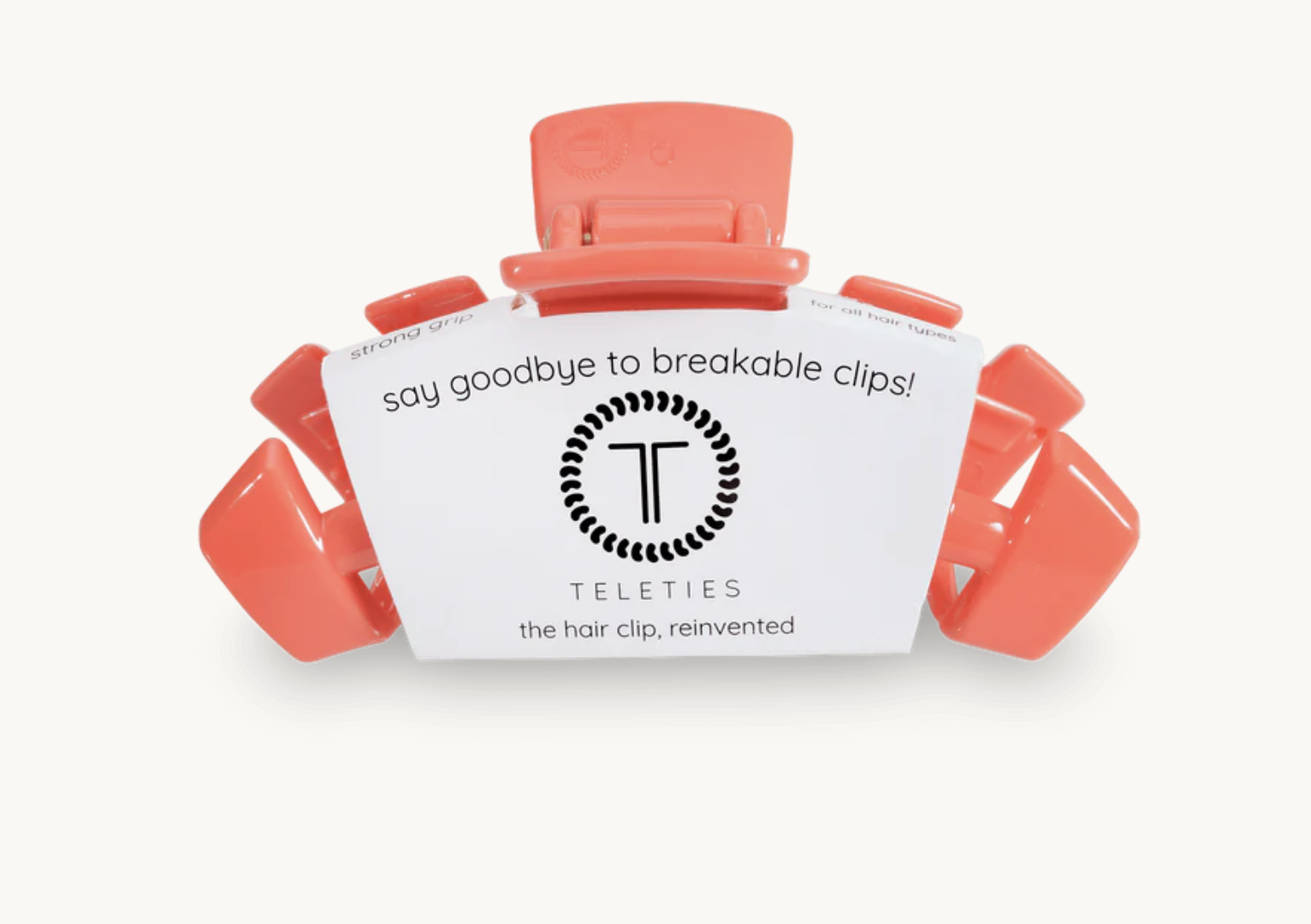 Coral Medium Classic Hair Clip