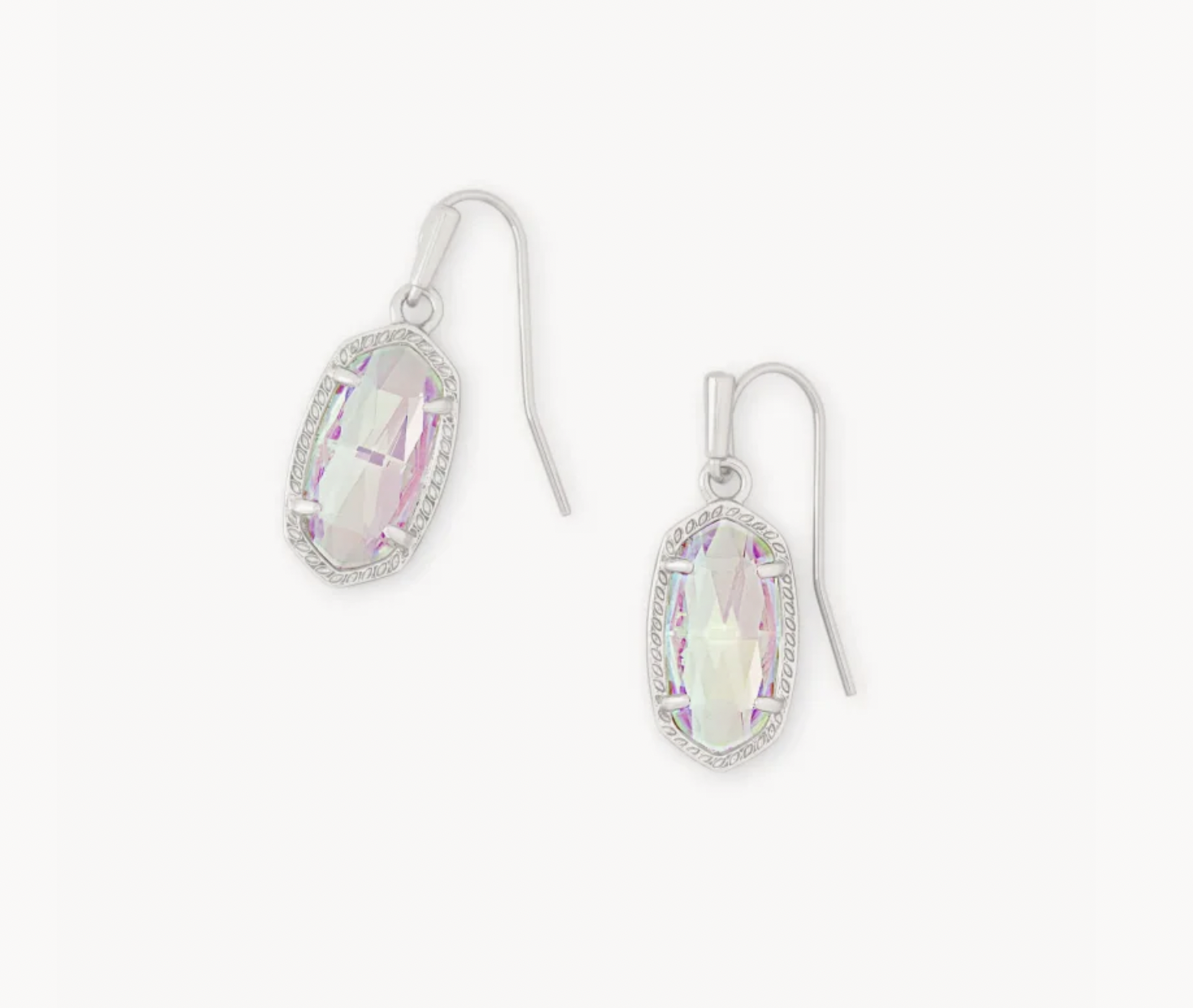 Lee Earring Rhod Glass