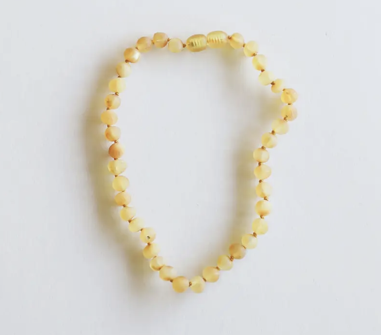 Raw Honey Amber 11" Baby Necklace