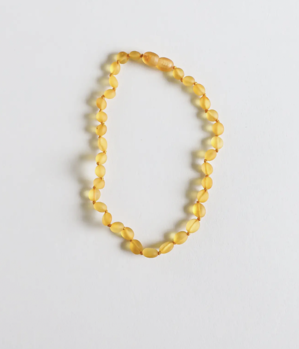 Raw Honey Amber 11" Classic Baby Necklace