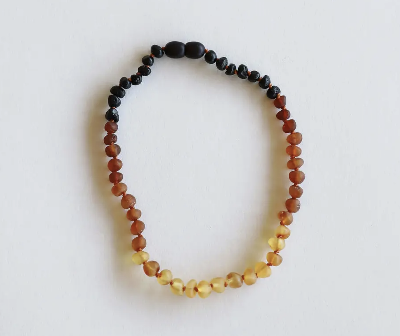 Raw Ombre Amber 11" Baby Necklace