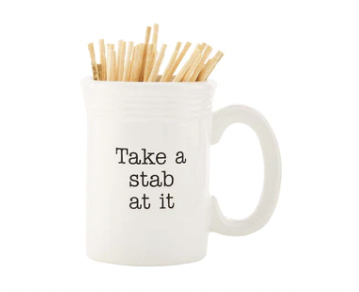 Take a Stab Mug Toothpick Holder