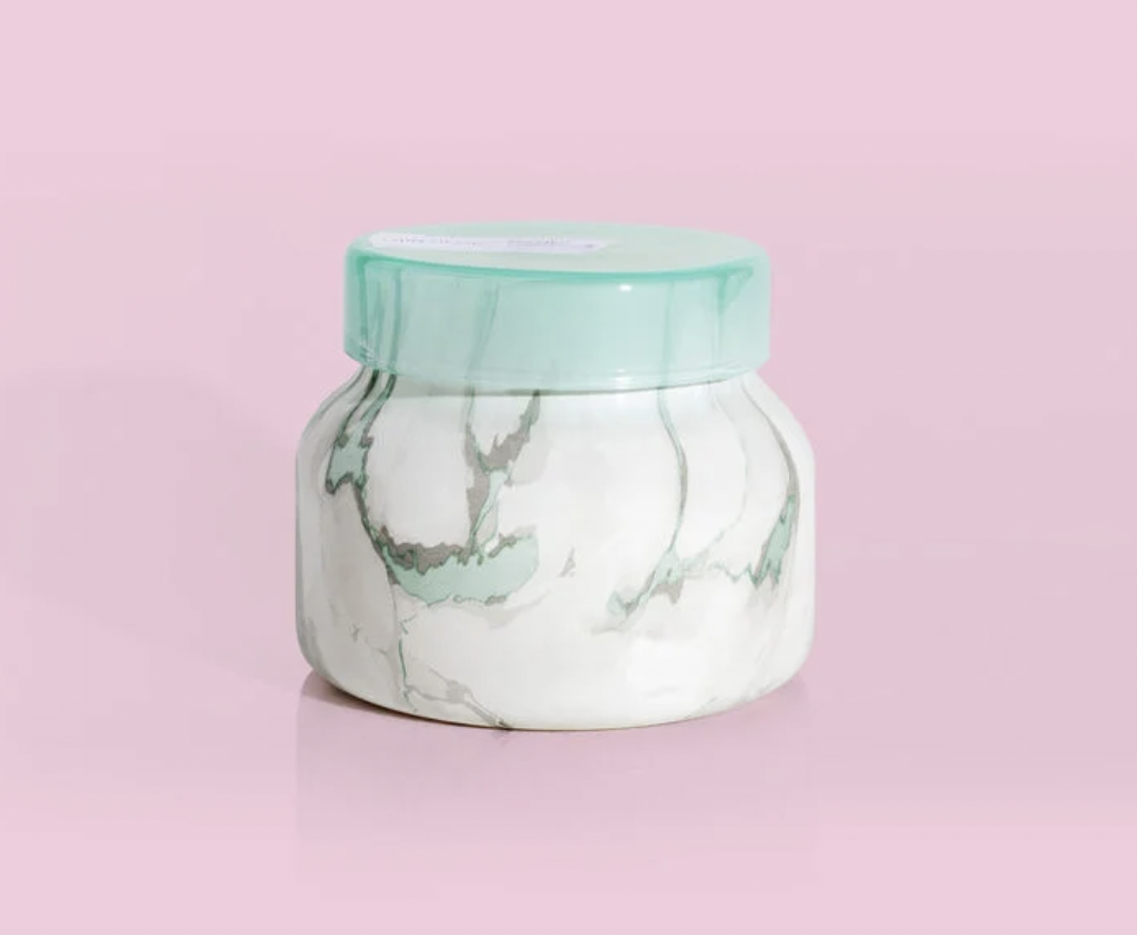8oz Modern Marble Petite Coconut Santal Candle