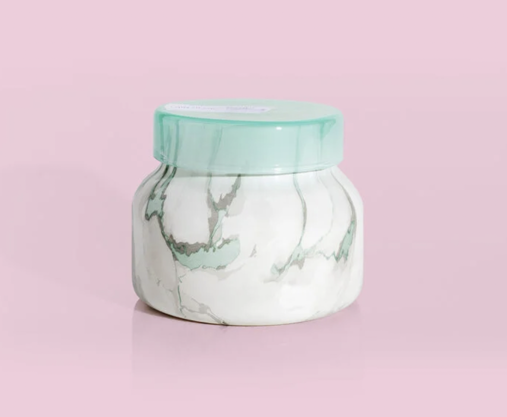 Coconut Santal Modern Marble Jar Candle Petite