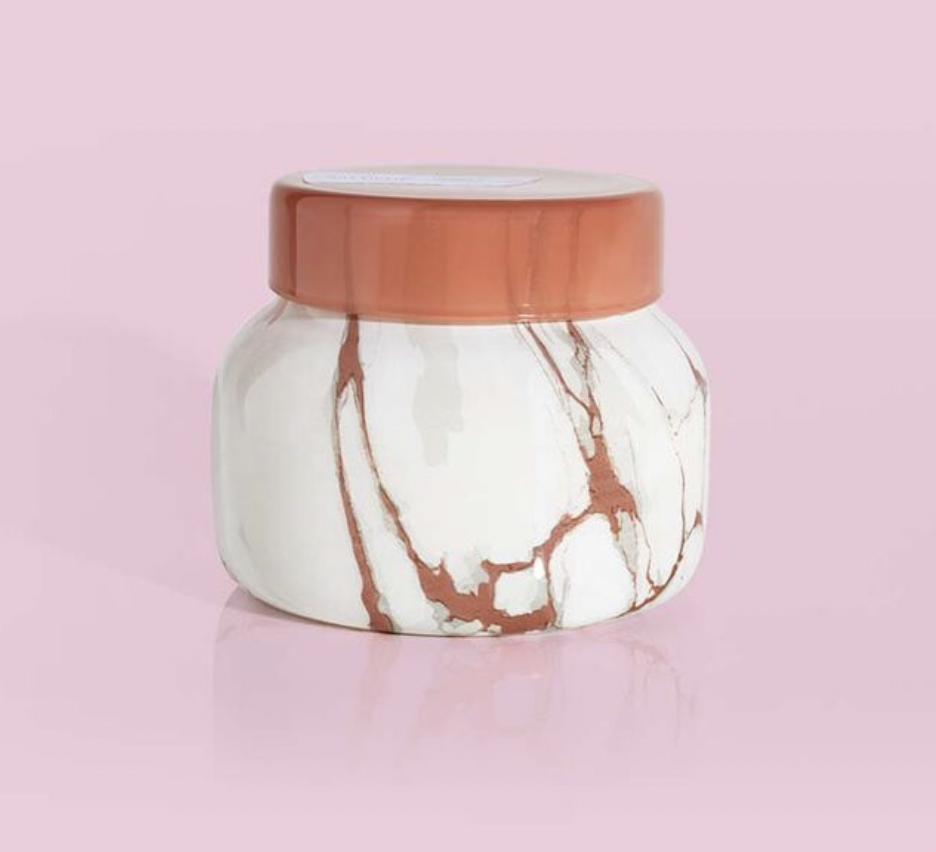 Havana Vanilla Modern Marble Jar Candle Petite