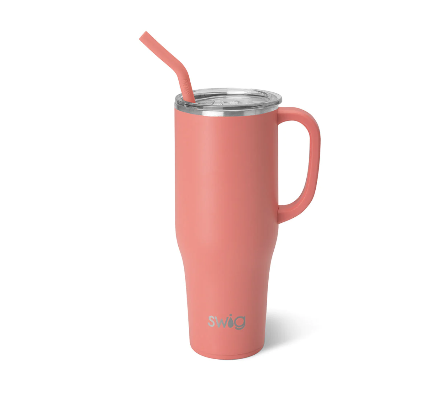 Blush/Coral/Hot Pink Reusable Straw Set (40oz Mega Mug)