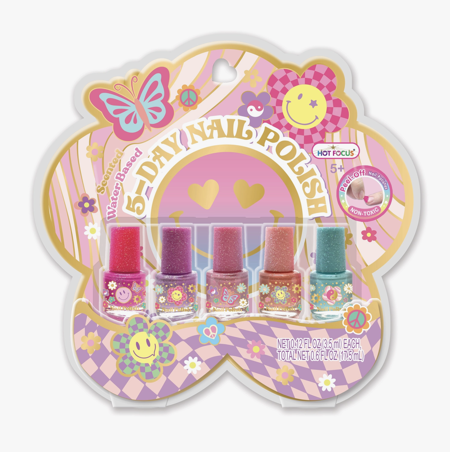 Groovy Flower 5 Day Nail Polish Set