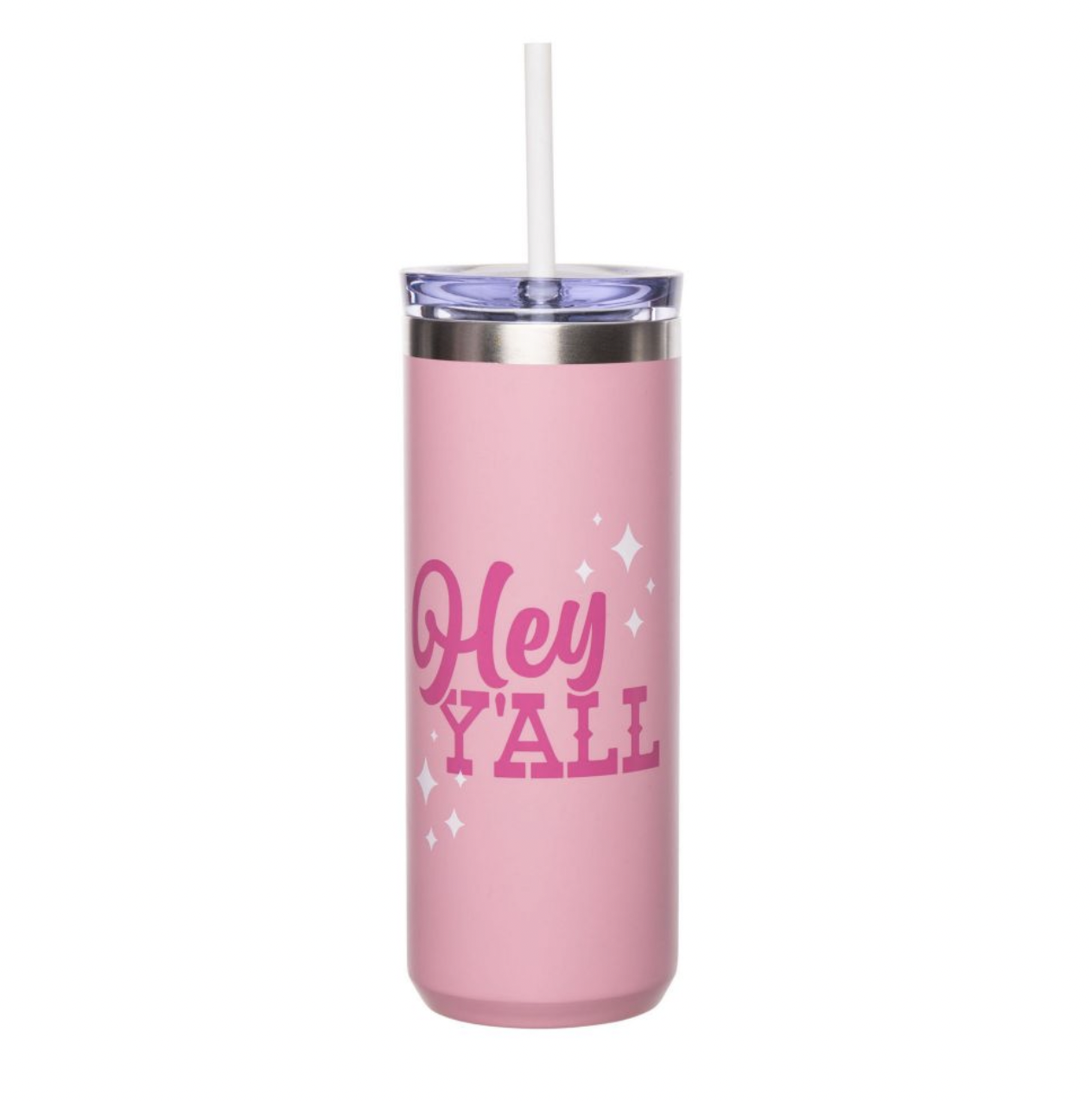 Hey Y'all Tumbler with Straw