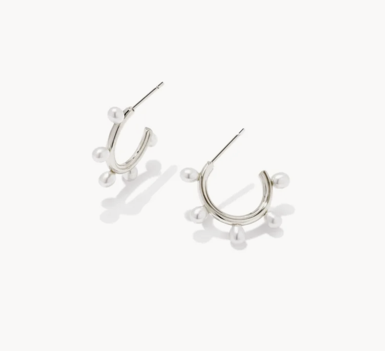 Leighton Rhod Pearl Huggie Earrings