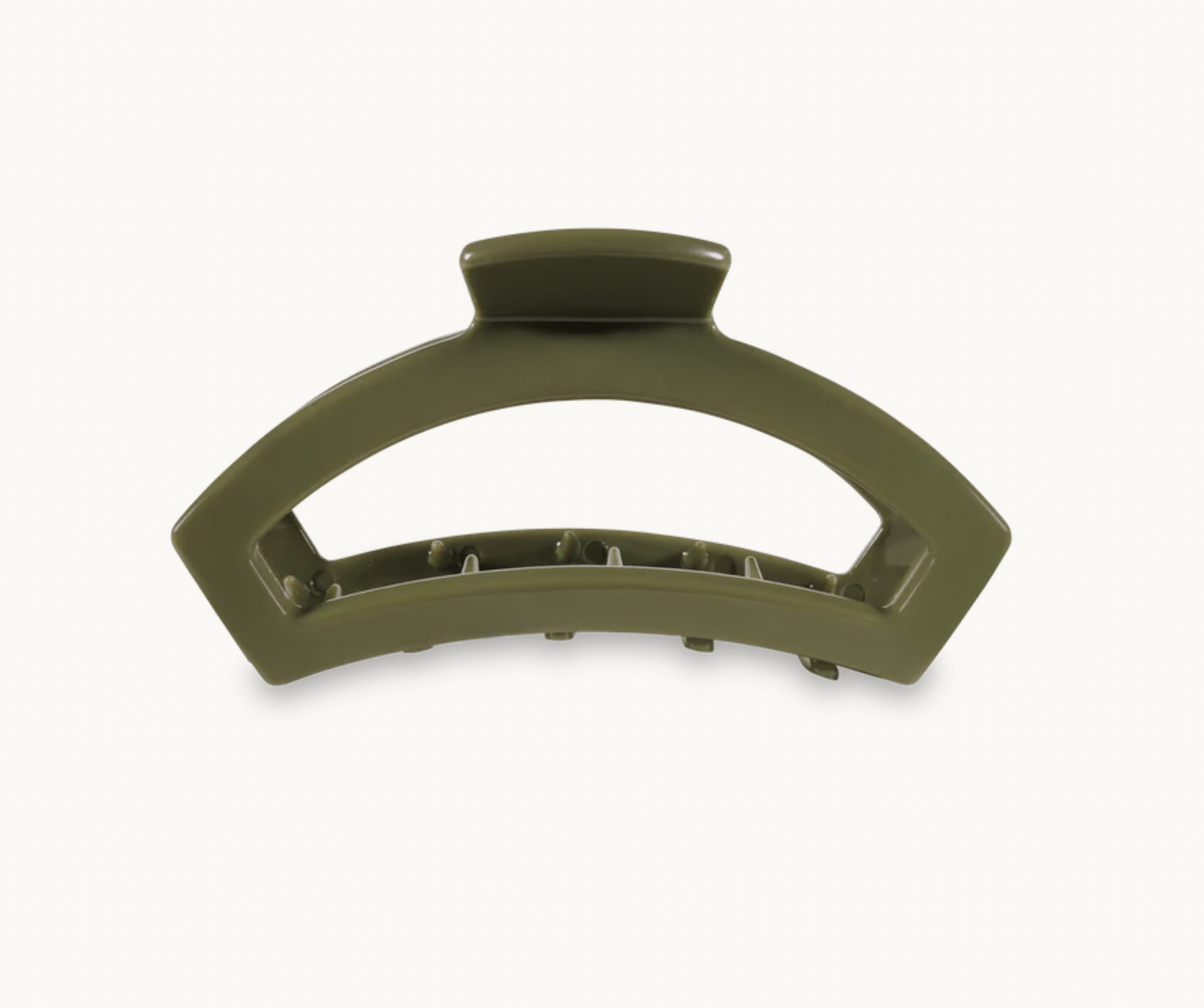Olive Medium Open Hair Clip