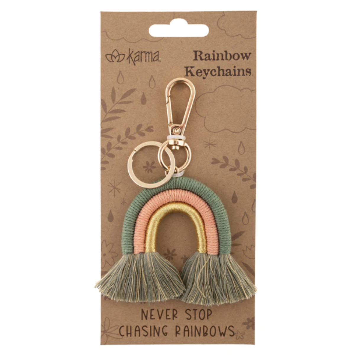 "Never Stop Chasing Rainbow's" Keychain