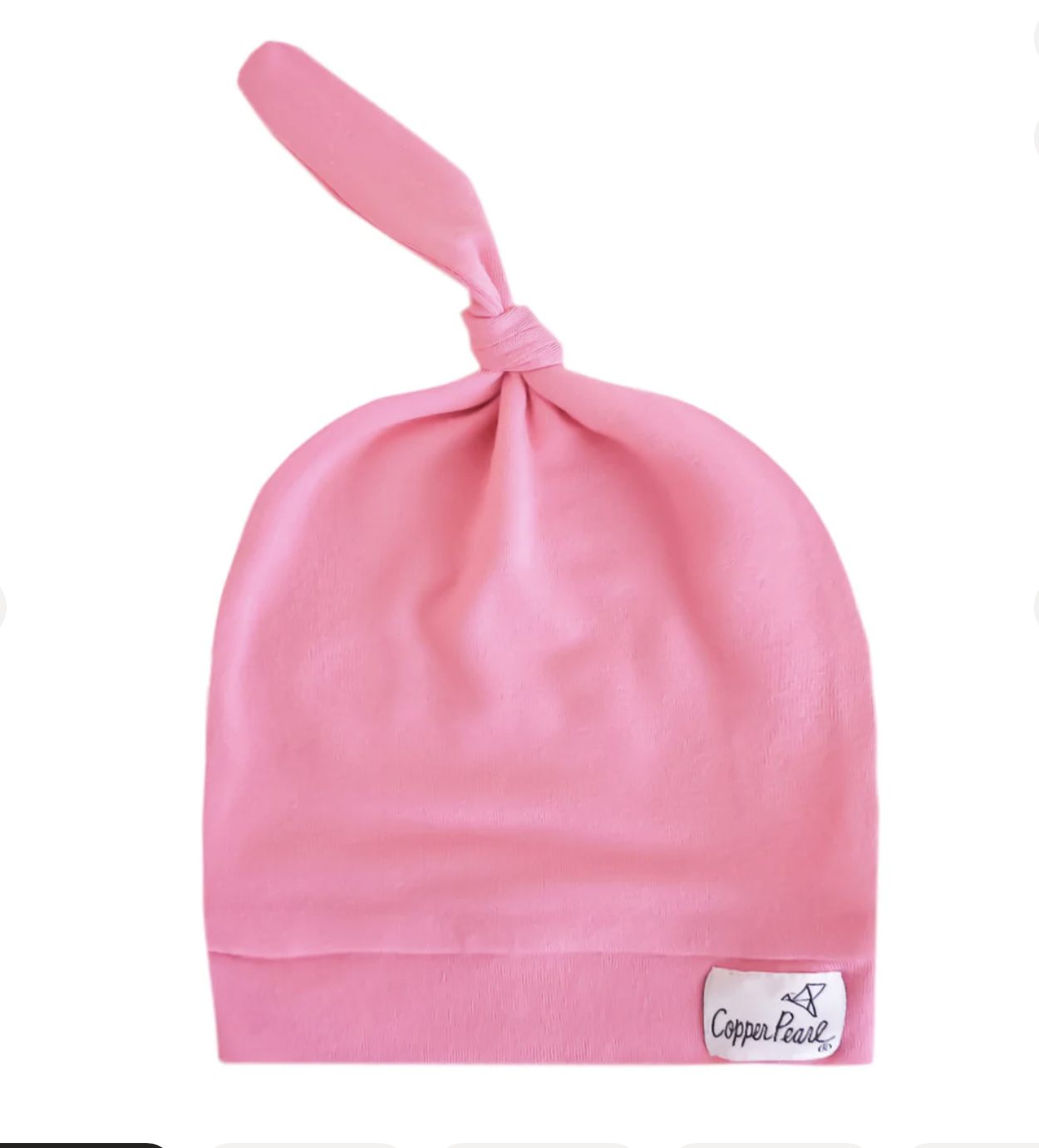 Flamingo Copper Pearl Top Knot Hat