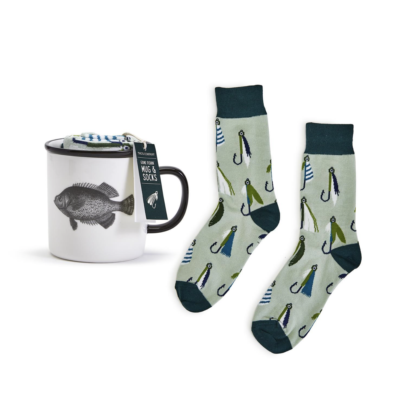 Gone Fishing Mug & Sock Gift Set