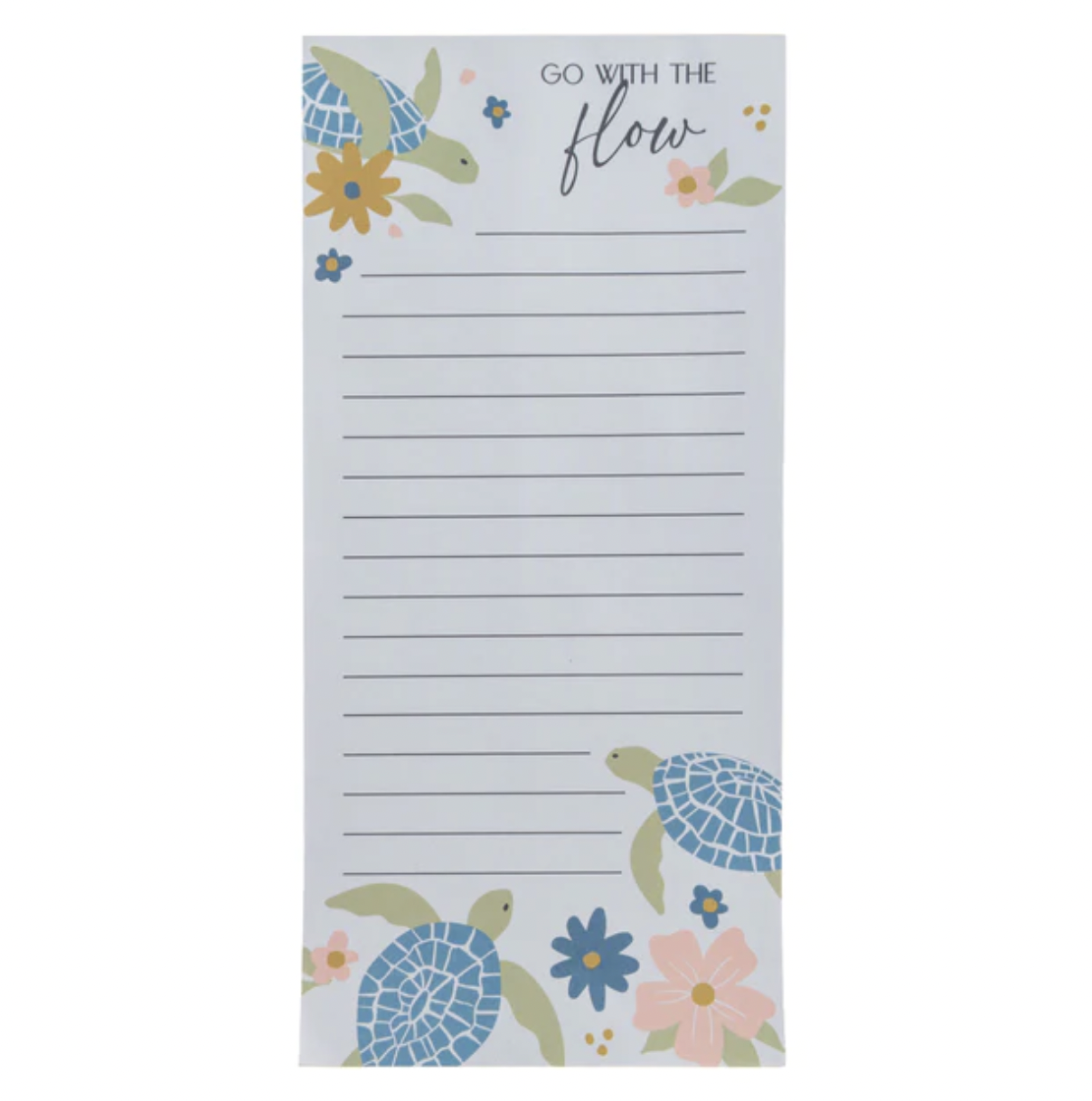 "Go With The Flow" Magnetic Notepad