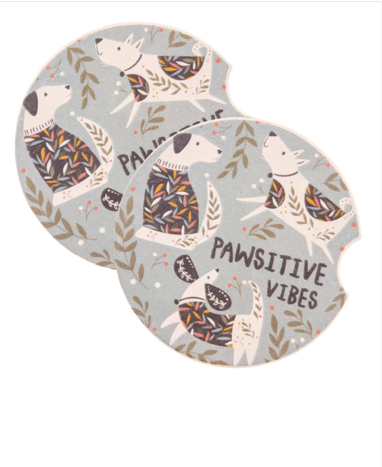 "Pawsitive Vibe's" Car Coaster's