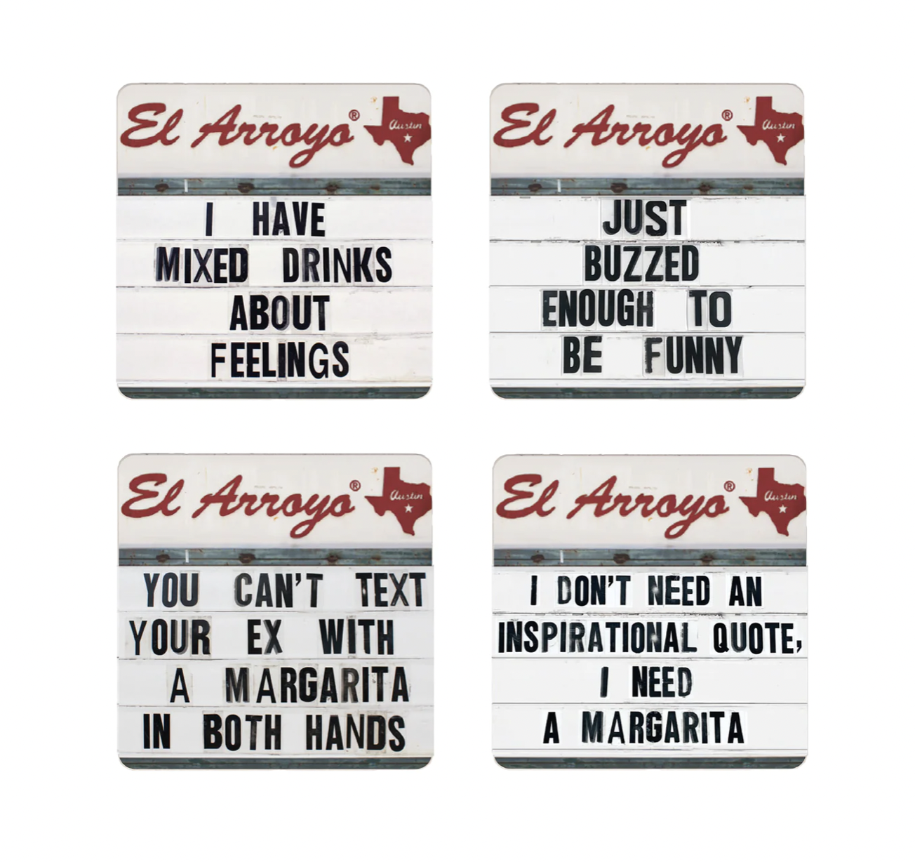 "I Have Mixed Drink's About You" Coaster Set