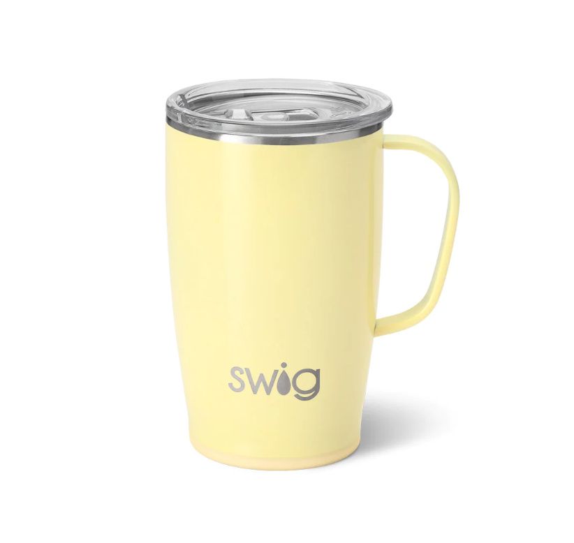 Swig 18oz Travel Mug-Shimmer Buttercup