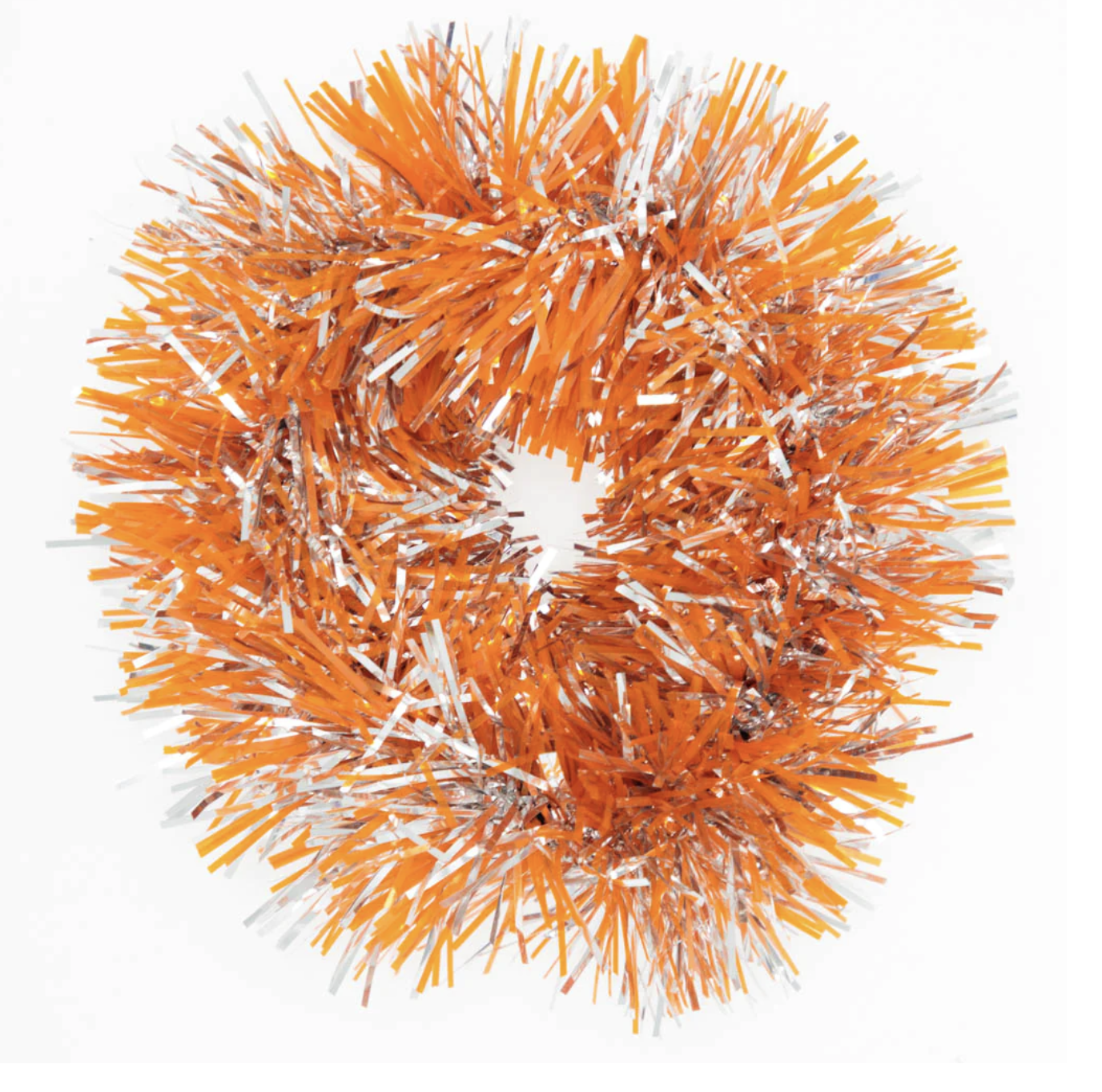 Orange Tinsel Scrunchie