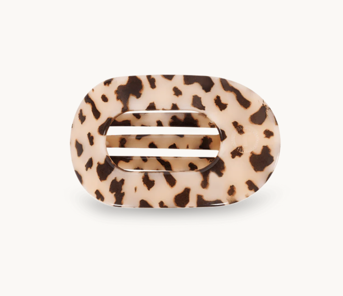 Blonde Tortoise Small Flat Round Hair Clip