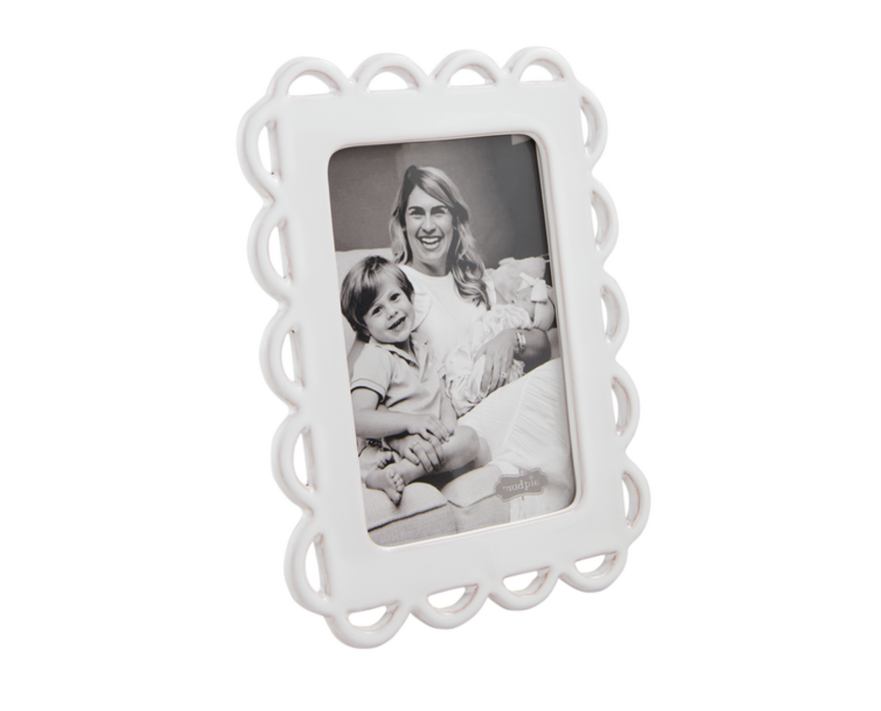 4x6 White Small Ceramic Frame