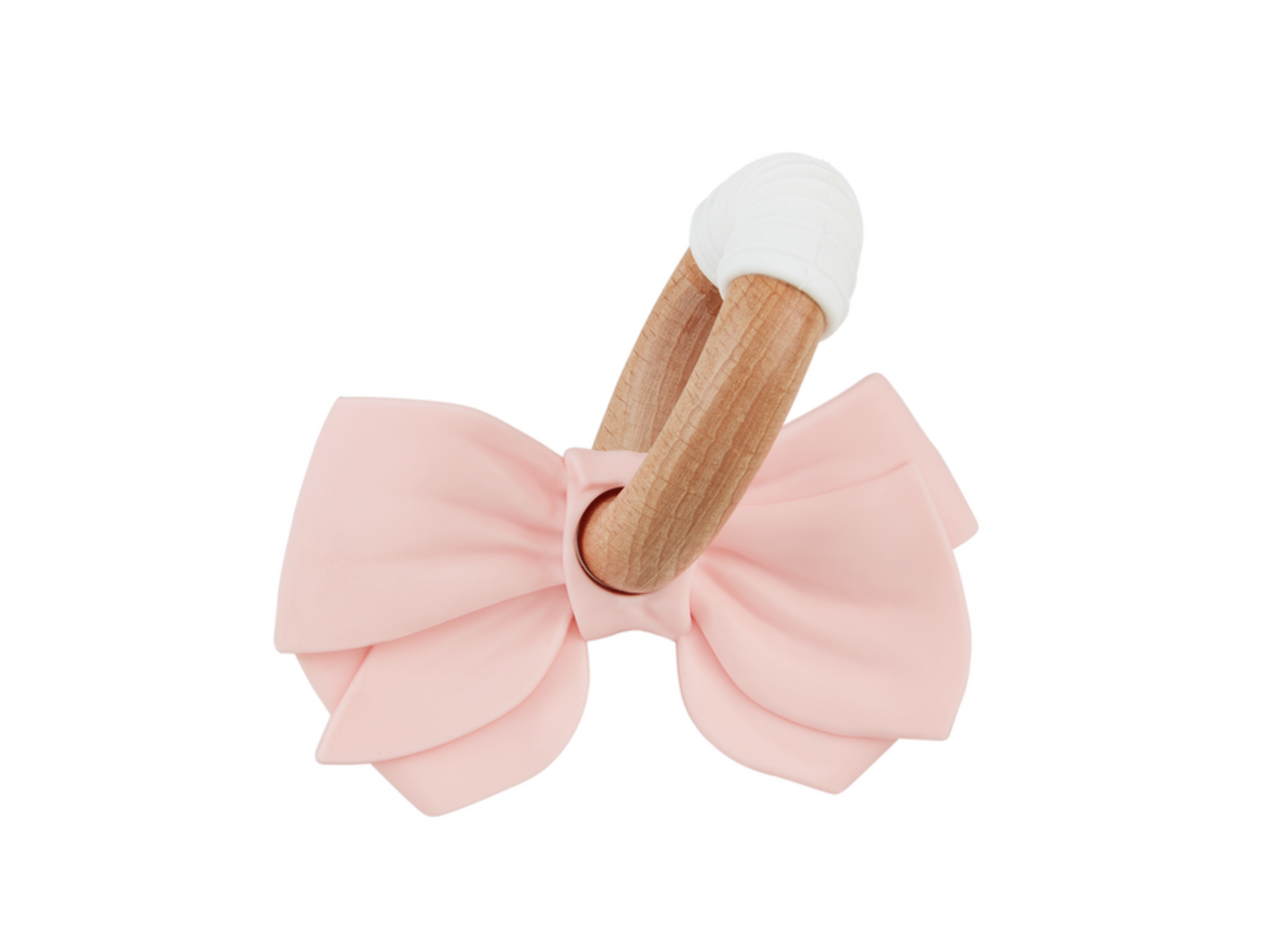 Pink Bow Silicone Teether