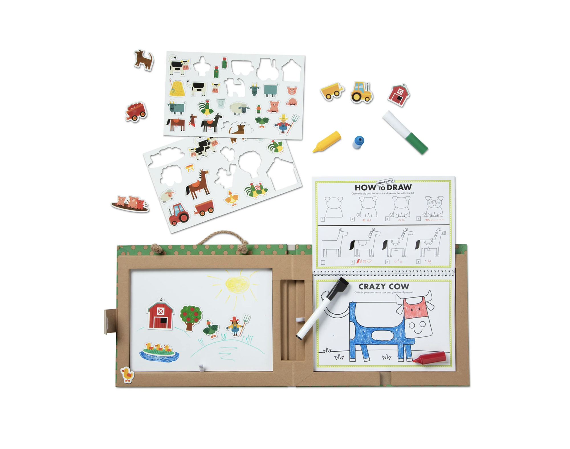 Natural Play Farm Drawing and Magnet Kit