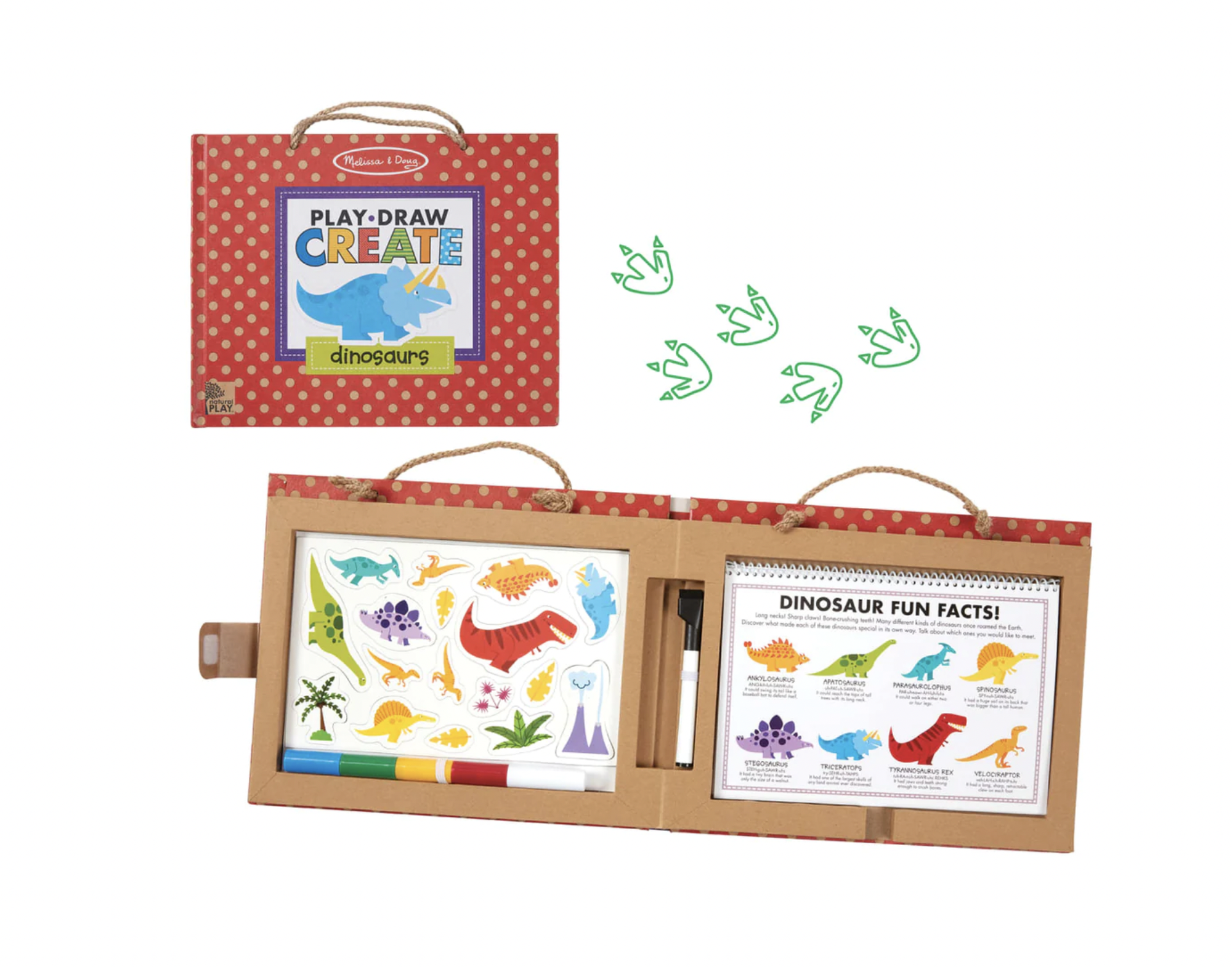 Natural Play Dinosaurs Drawing and Magnet Kit