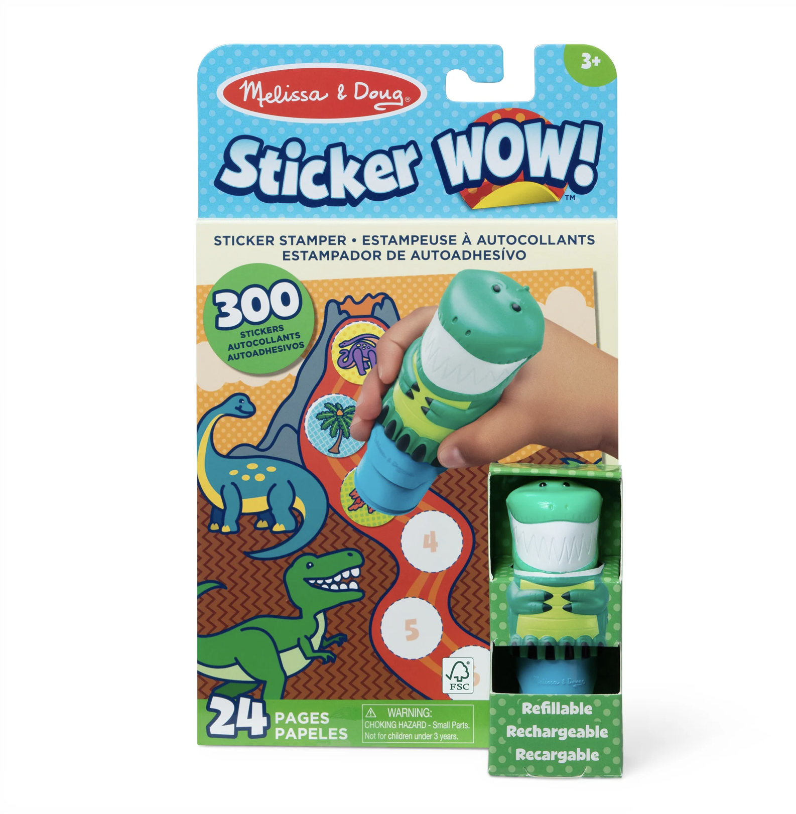 Sticker WOW! Activity Pad & Stamper-Dinosaur