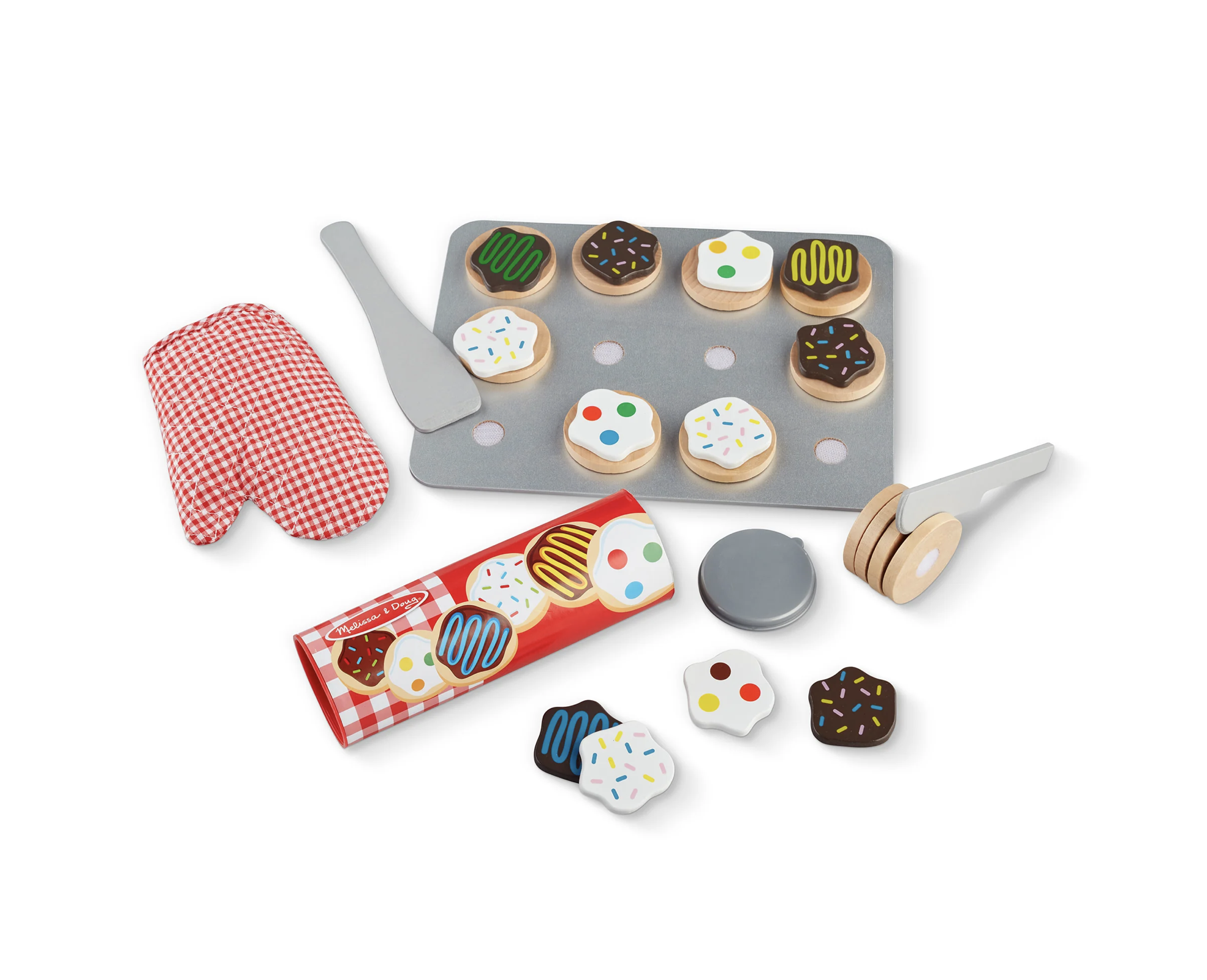 Slice and Bake Cookie Set-Wooden Play Food