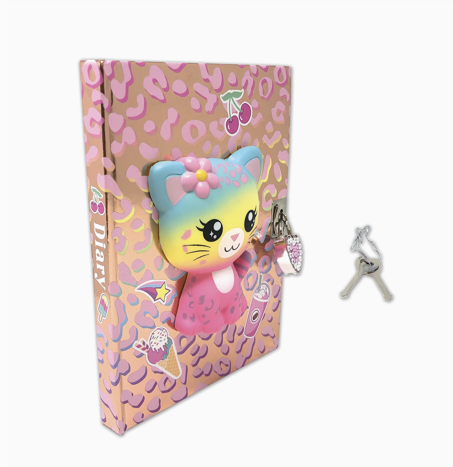 Leopard Diary with Lock and Key