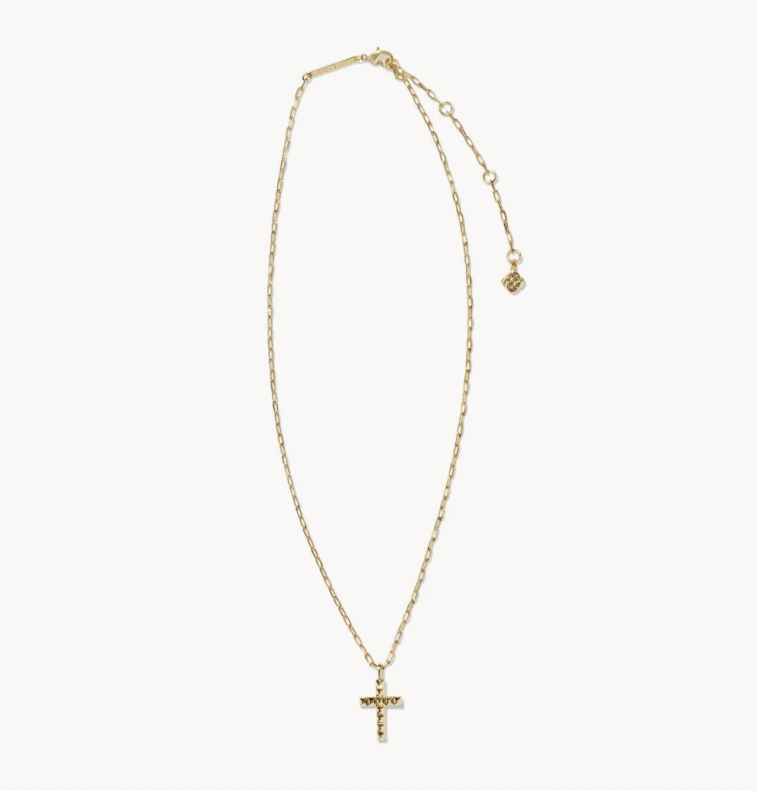 Jada Cross Short Gold Pendant Necklace