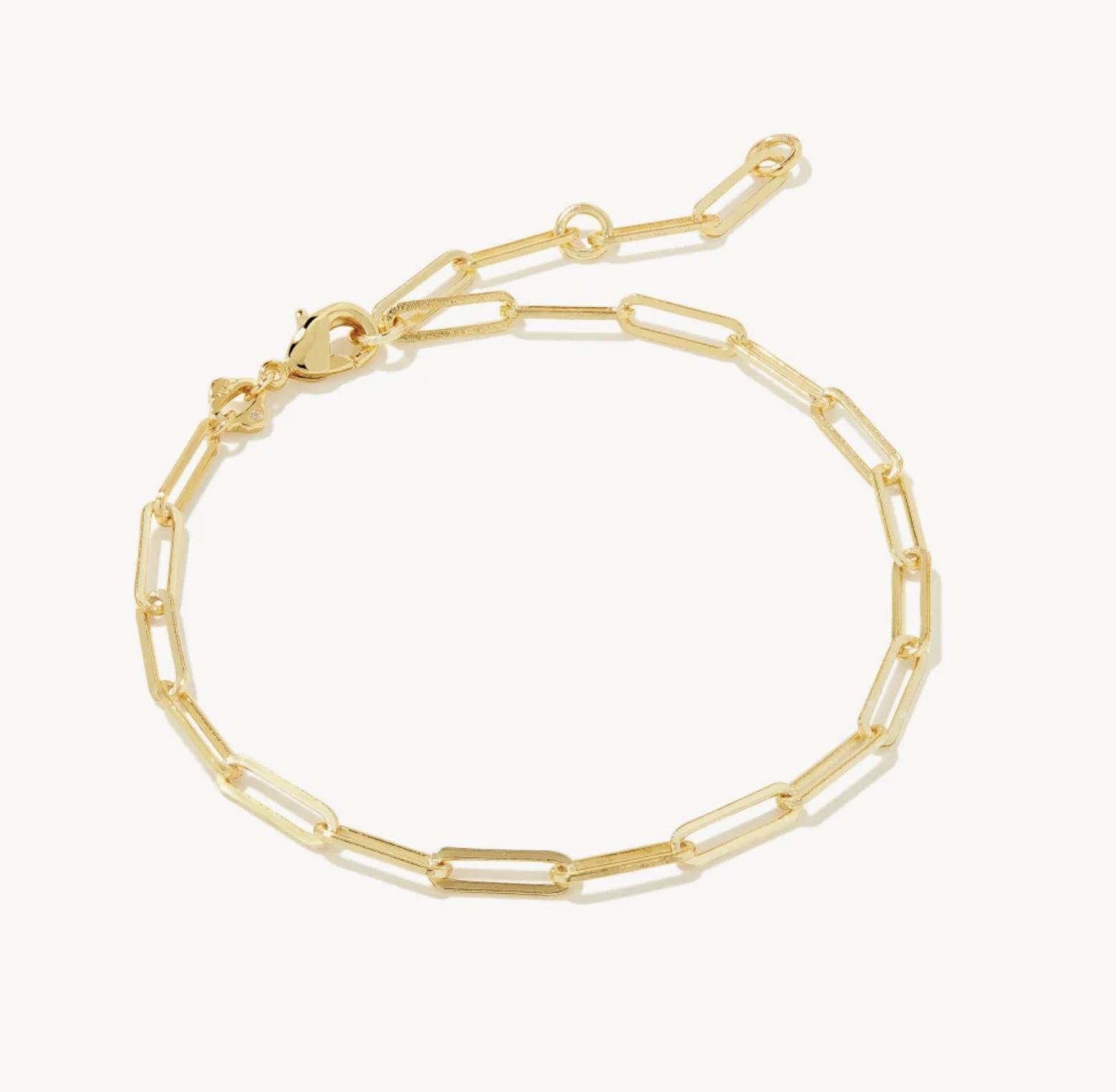 Courtney Paperclip Gold Bracelet