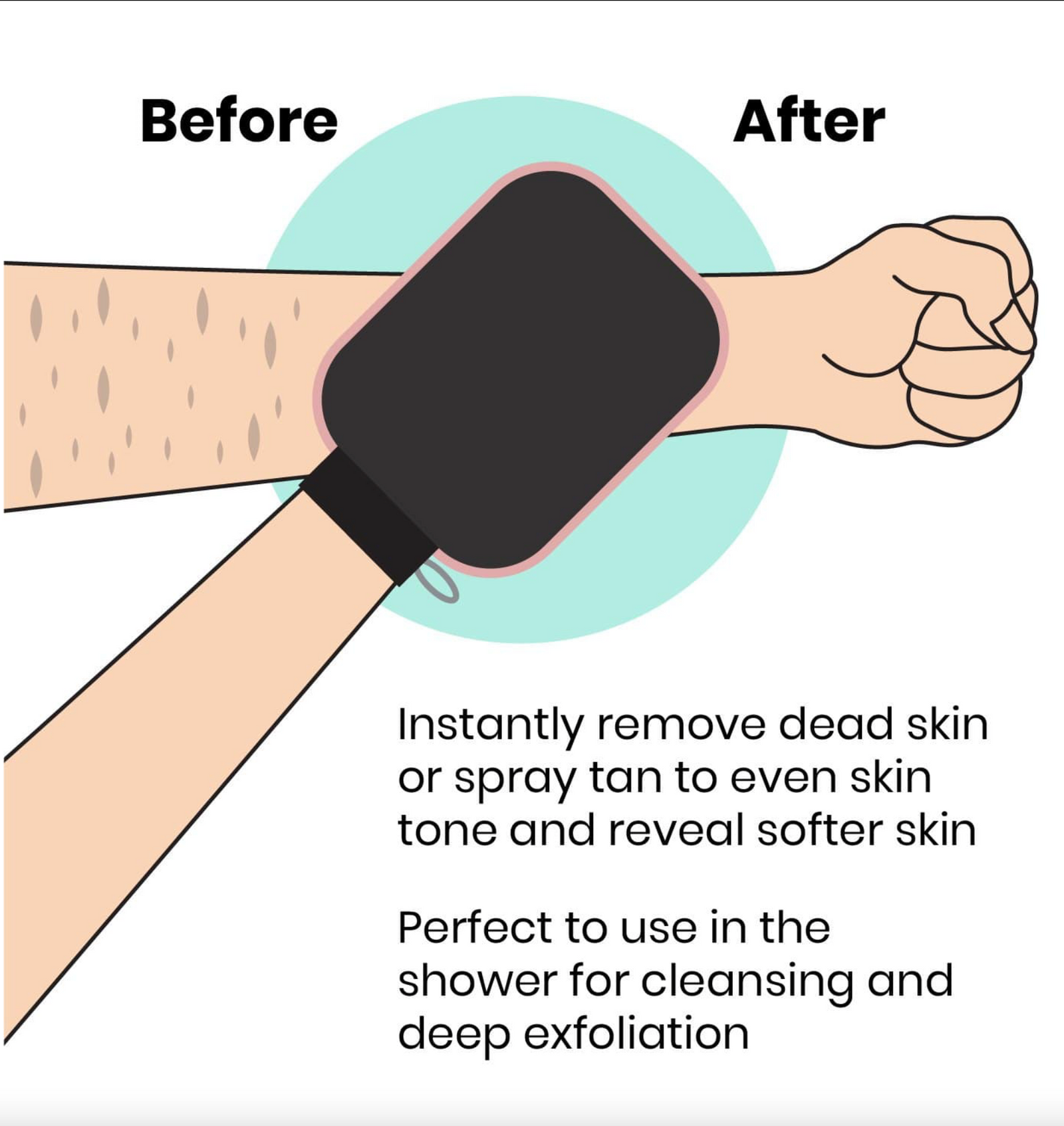 Derma Glove Deep Exfoliating Mitt (assorted colors)