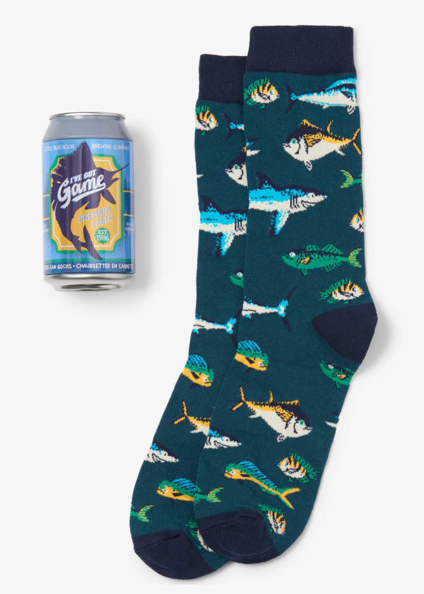 Game Fish Beer Can Socks