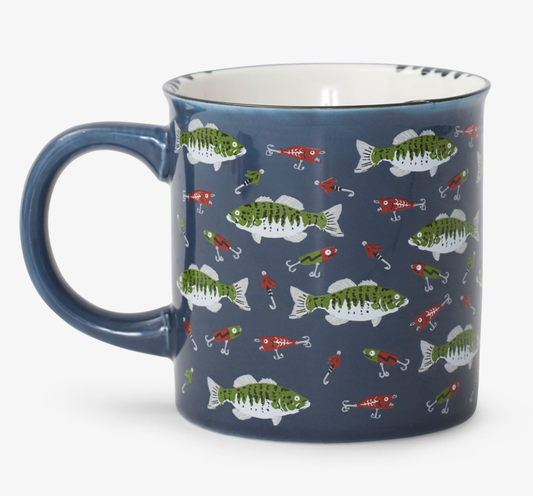 Gone Fishing Ceramic Camping Mug