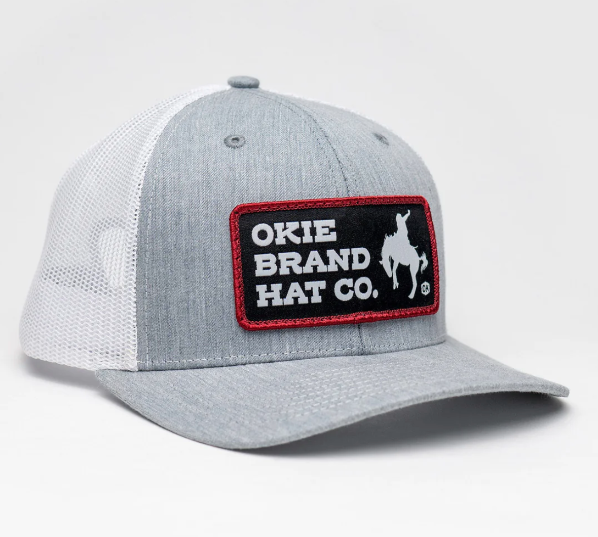 Bronc Grey and White Mesh Back Hat