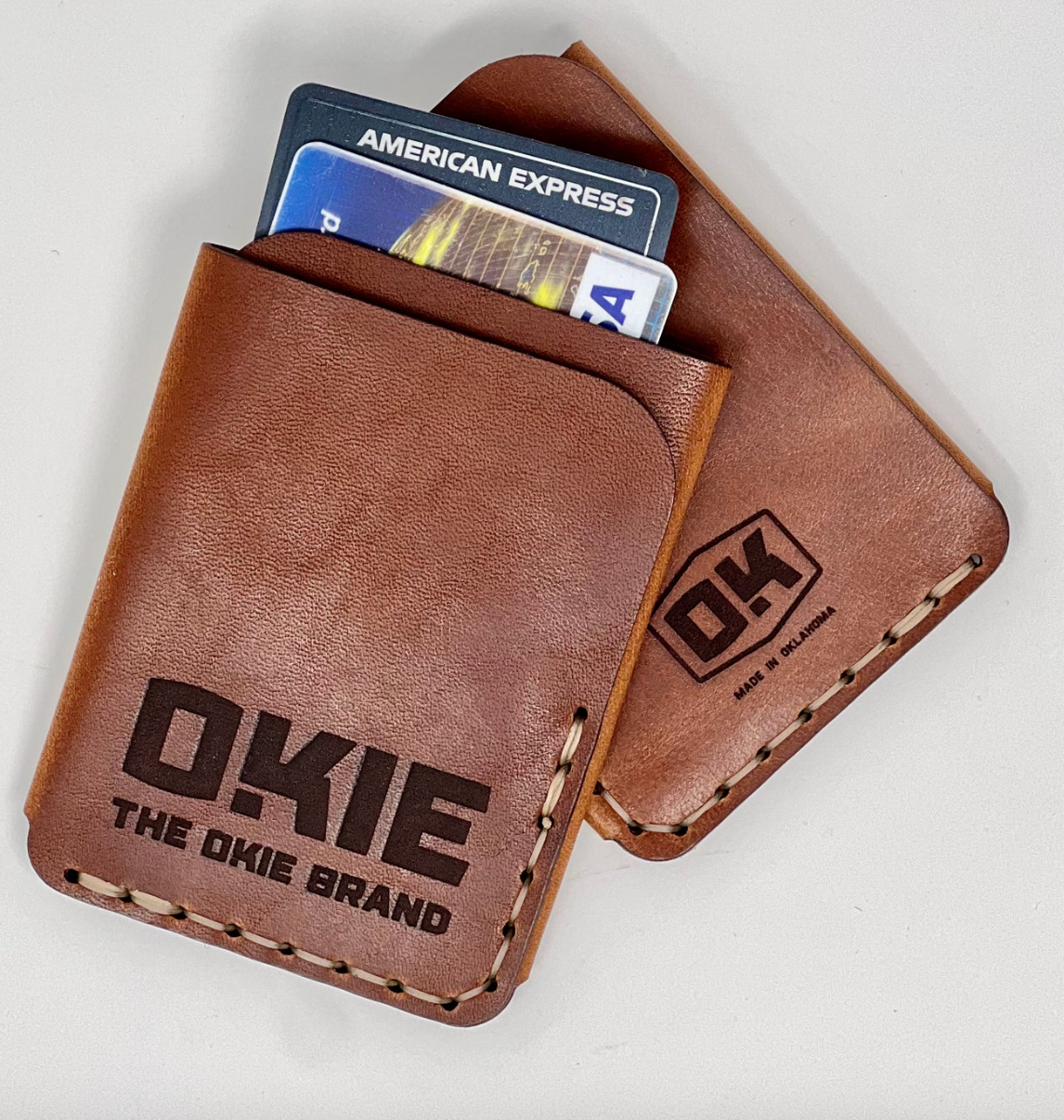 Leather Okie Minimalist Wallet