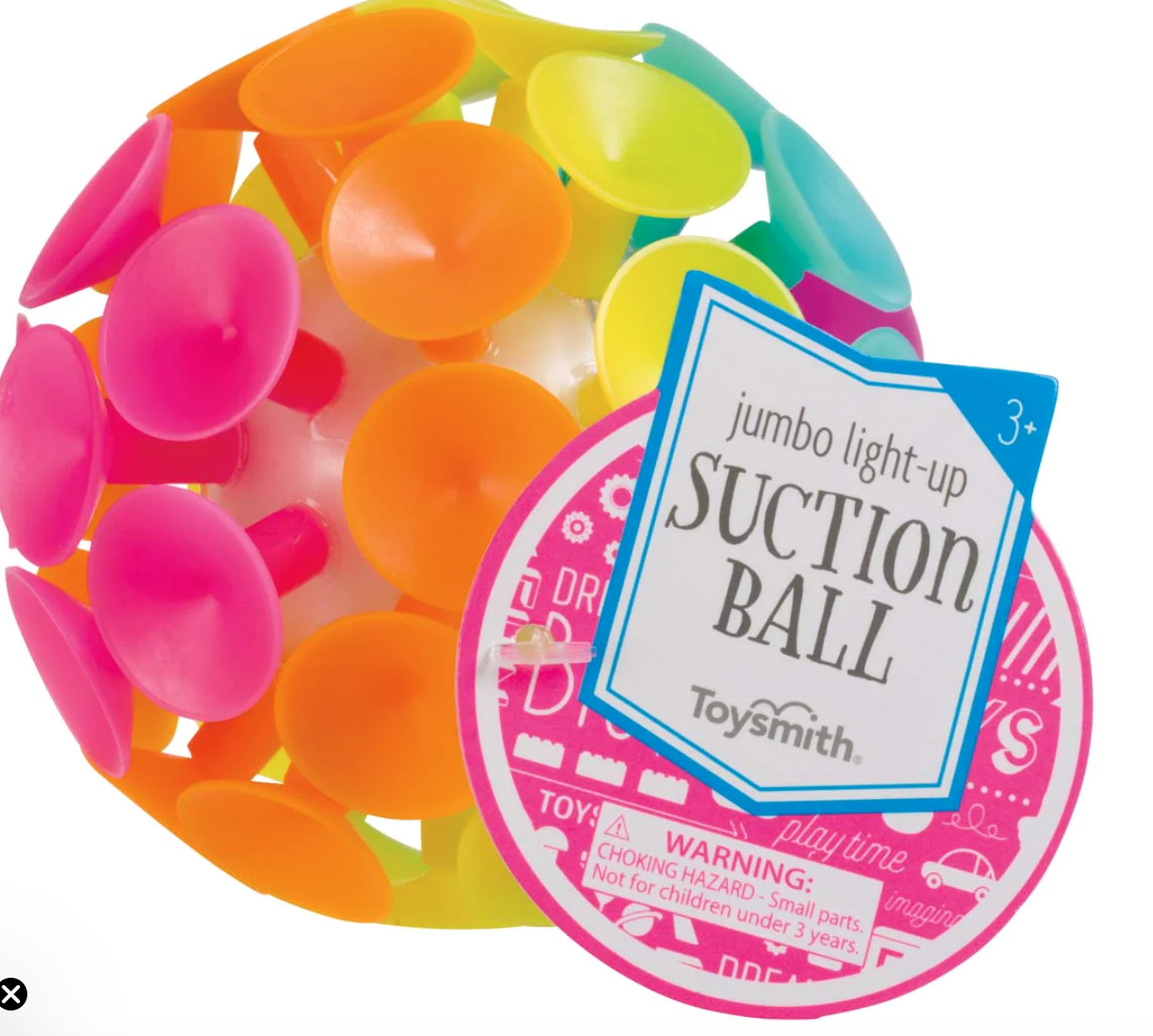 Light Up Jumbo Suction Ball-Assorted Color's