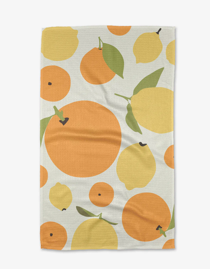 Sunny Lemon's & Orange's Kitchen Tea Towel