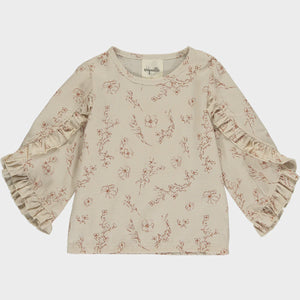 Oatmeal Floral LoLa Blouse