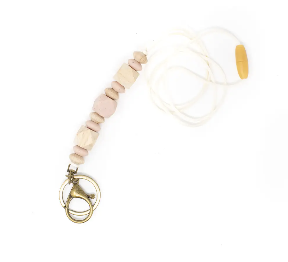Emily Dusty Pink Speckle Lanyard