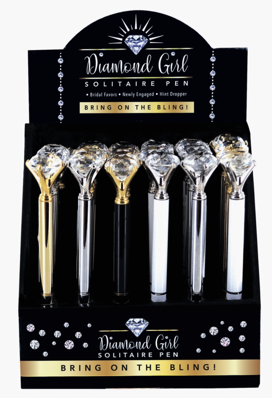 Diamond Girl Solitaire Pen