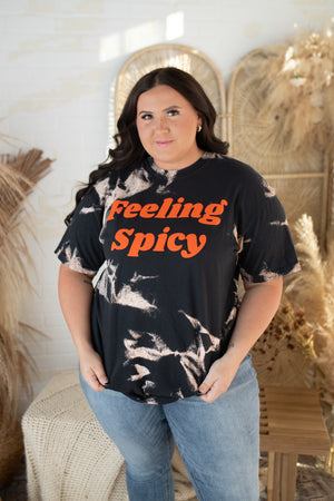 "Feeling Spicy" Bleached Puff Graphic